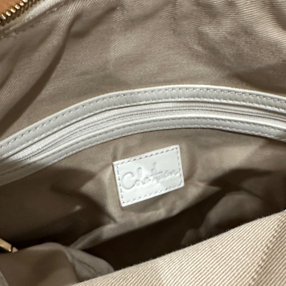 Cole Haan White Genevieve weaved leather Bag - Picture 8 of 12